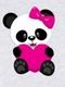 Moletom Canguru Infantil Menina Estampado Panda Cinza Claro - Marca Benellys