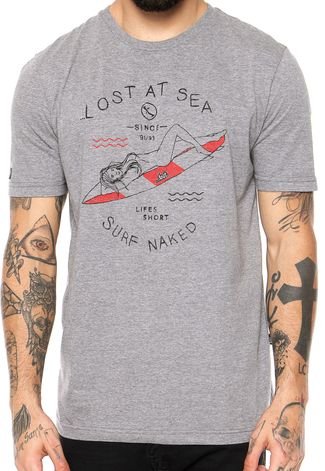 Camiseta ...Lost Surf Naked Cinza