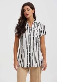 Blusa Mujer Efecto Hight & Low Negro Fashion's Park