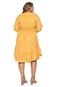 Vestido Almaria Plus Size Maxi Plus Crepe Amarelo - Marca Almaria Plus Size