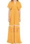 Vestido Dress to Longo Bordado Encanto Amarelo - Marca Dress to