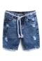 Bermuda Jeans EVER.BE Menino Destroyed Azul - Marca EVER.BE