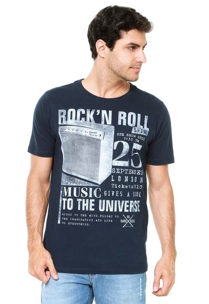Camiseta Colcci Music To The Universe Azul-Marinho - Marca Colcci