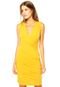 Vestido Forum Justa Pregas Amarelo - Marca Forum