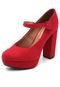 Scarpin Vizzano Fivela Vermelho - Marca Vizzano