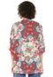 Kimono Mercatto Floral Bege/Vermelho - Marca Mercatto
