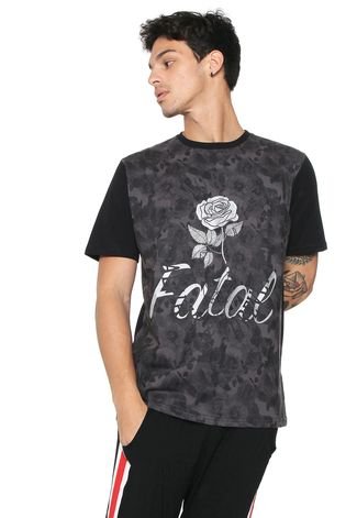 Camiseta Fatal Surf Estampada Preta