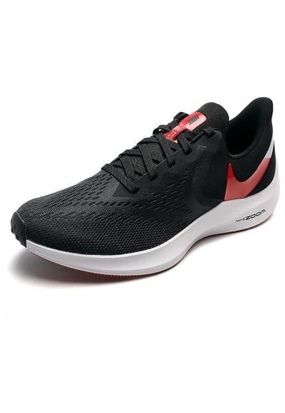 Tenis Running Negro-Blanco-Rojo Nike Zoom Winflo 6 - Compra Ahora | Colombia