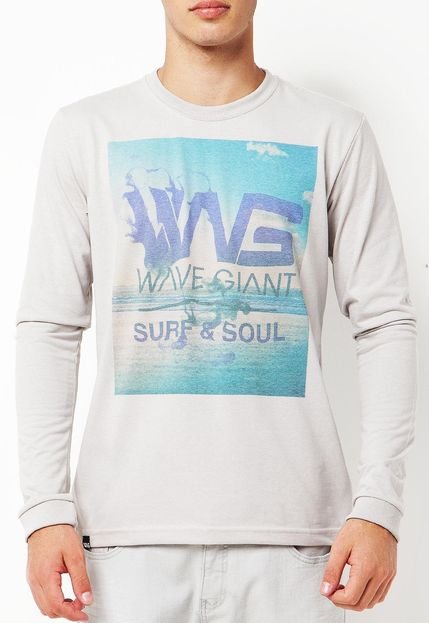 Camiseta Wave Giant Surf Soul Cinza - Marca WG Surf