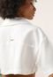 Camisa Cropped Colcci Amarração Off-White - Marca Colcci