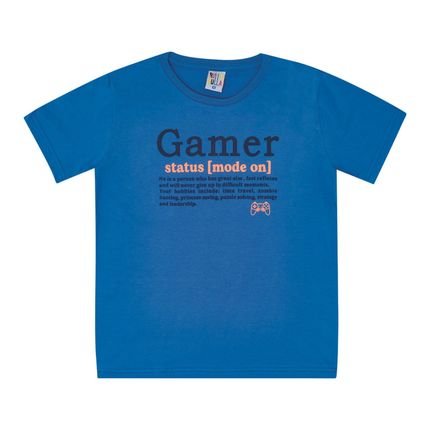 Camiseta - Azul - 49357-140 Camiseta - Azul - 49357-140-4 - Marca Pulla Bulla