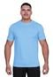 Camiseta Básica Masculina Slim Algodão Techmalhas Azul Claro - Marca TECHMALHAS