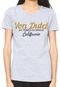 Camiseta Von Dutch Lettering Cinza - Marca Von Dutch 