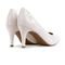 Scarpin Via Uno Verniz Bico Fino Feminino Branco - Marca VIA UNO