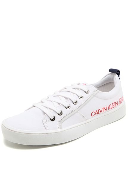 Sapatênis Calvin Klein Logo Branco - Marca Calvin Klein