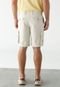 Bermuda Sarja GAP Cargo Liso Off-White - Marca GAP