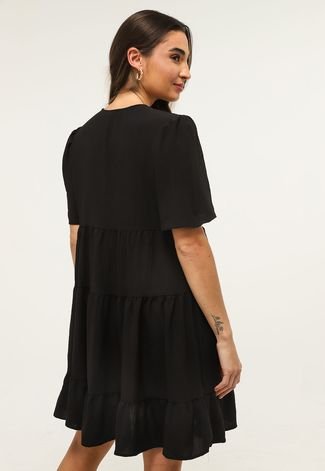 Vestido Trendyol Collection Curto Liso Preto - Compre Agora