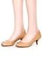 Peep Toe Equus Salto Cone Nude - Marca Equus