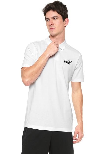 Camisa Polo Puma Regular Fit Essentials Jersey Branca - Marca Puma