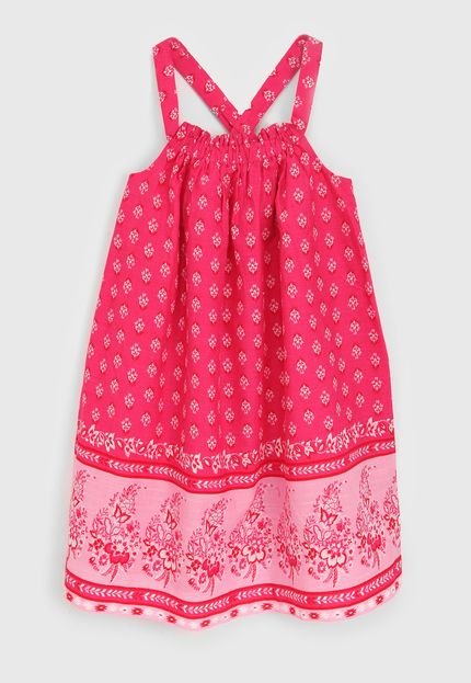 Vestido GAP Infantil Floral Rosa - Marca GAP