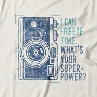 Camiseta Feminina Freeze Time - Off White