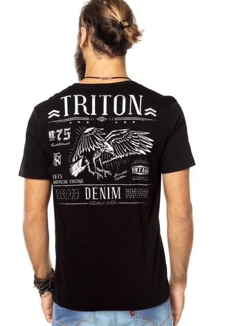Camiseta Triton Preta