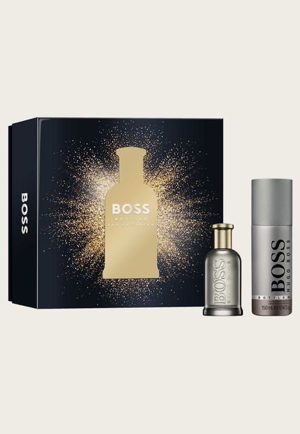 Kit Perfume 50 ml Coffret Boss Bottled Eau de Parfum   Desodorante 150 ml XM23 Hugo Boss Masculino - Marca Hugo Boss