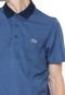 Camisa Polo Lacoste Reta Padronagem Azul - Marca Lacoste
