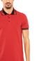 Camisa Polo Colcci Retilínea Vermelha - Marca Colcci