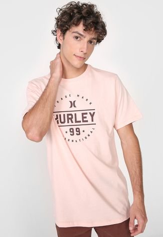 Camiseta Hurley Nine Nine Pe Rosa