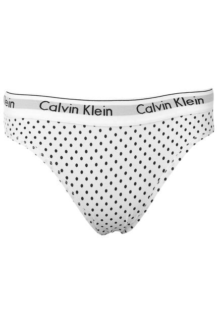 Calcinha Calvin Klein Underwear Biquíni Poás Branca - Marca Calvin Klein Underwear