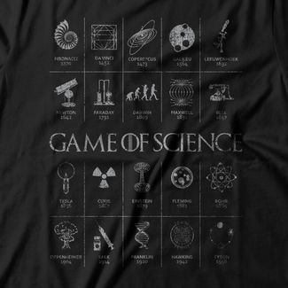 Camiseta Feminina Game Of Science - Preto