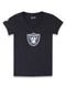 Camiseta New Era Baby Look Oakland Raiders Preto - Marca New Era