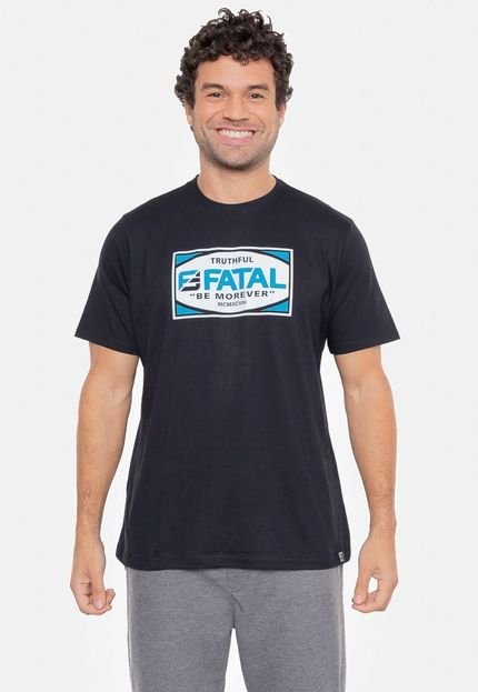 Camiseta Fatal Estampada Trut Preta - Marca Fatal