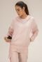 Blusa de Frio Corta Vento Rosa Premium Feminina Semi Impermeável Refletida para Treino Dulk - Marca Dulk