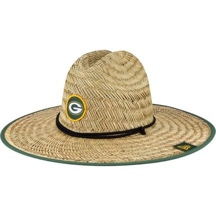 Headwear New Era Chapeu Straw Green Bay Packers Verde - Marca New Era