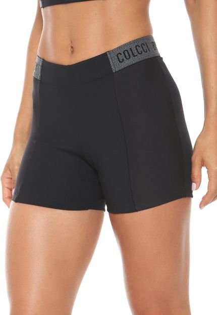 Short Colcci Fitness Recortes Preto - Marca Colcci Fitness