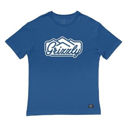 Camiseta Grizzly Peaking SS Tee Masculina Azul - Marca Grizzly