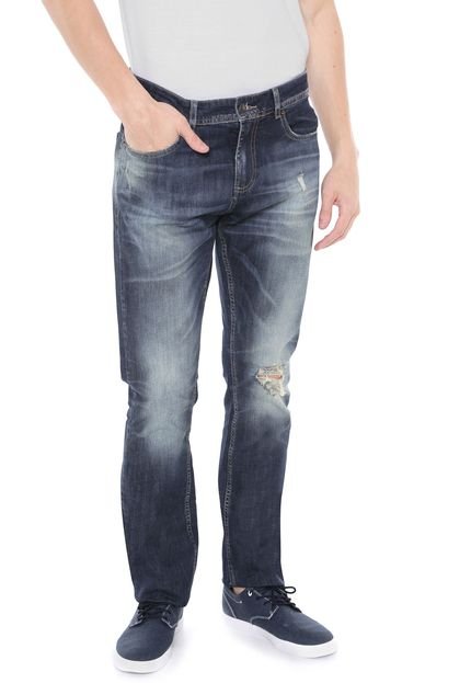Calça Jeans Lacoste Regular Fit Azul - Marca Lacoste