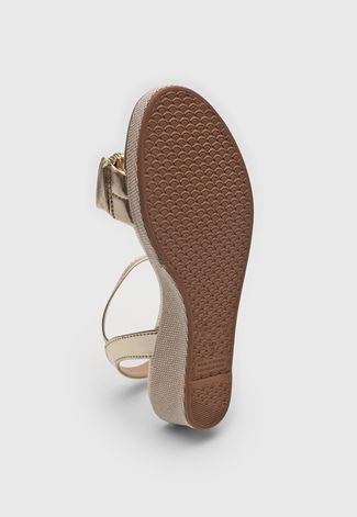 Sandália DAFITI SHOES Tiras Dourada - Compre Agora