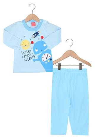 Pijama Tricae Longo Menino Azul