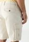 Bermuda Sarja GAP Cargo Liso Off-White - Marca GAP