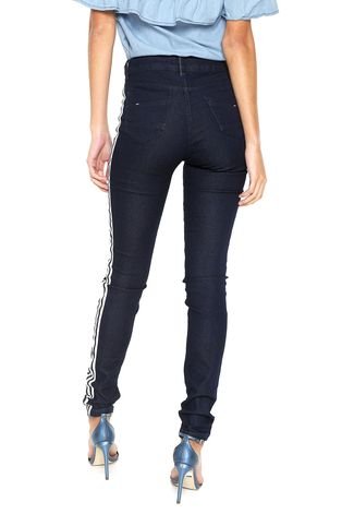 Calça Jeans GRIFLE COMPANY Skinny Listras Azul