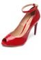 Peep Toe DAFITI SHOES Salto Fino Vermelho - Marca DAFITI SHOES