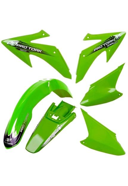Kit Plásticos Pro Tork Traseira Tail Lights Verde - Marca Pro Tork