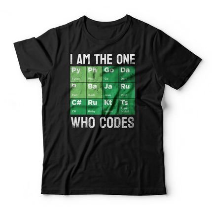 Camiseta The One Who Codes - Preto - Marca Studio Geek 