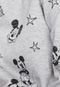 Blusa de Moletom Flanelada Fechada Cativa Disney Mickey Cinza - Marca Cativa Disney