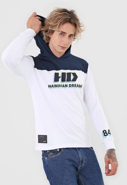 Camiseta HD Capuz Branca - Marca HD