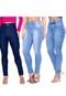 Kit 3 Calça Jeans Feminina Cintura Alta Skinny Com Elastano Memorize Jeans - Marca Memorize Jeans