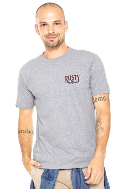 Camiseta Rusty Arrows Cinza - Marca Rusty